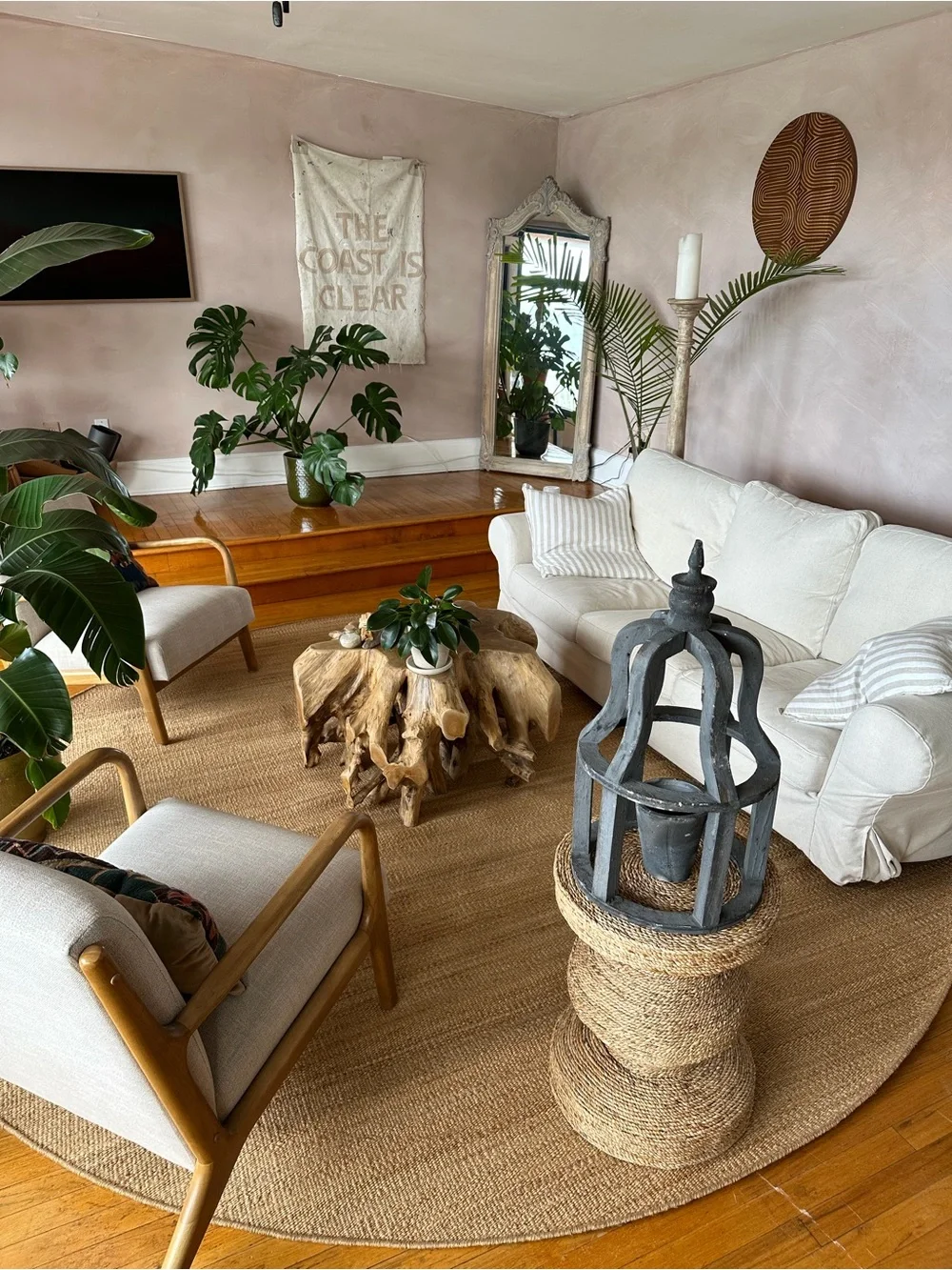 French Rustic Wood Lantern